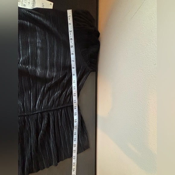 NWT ZARA Ruffled Pleated Blouse Sz M Goth Fairy Witchy - Picture 15 of 15